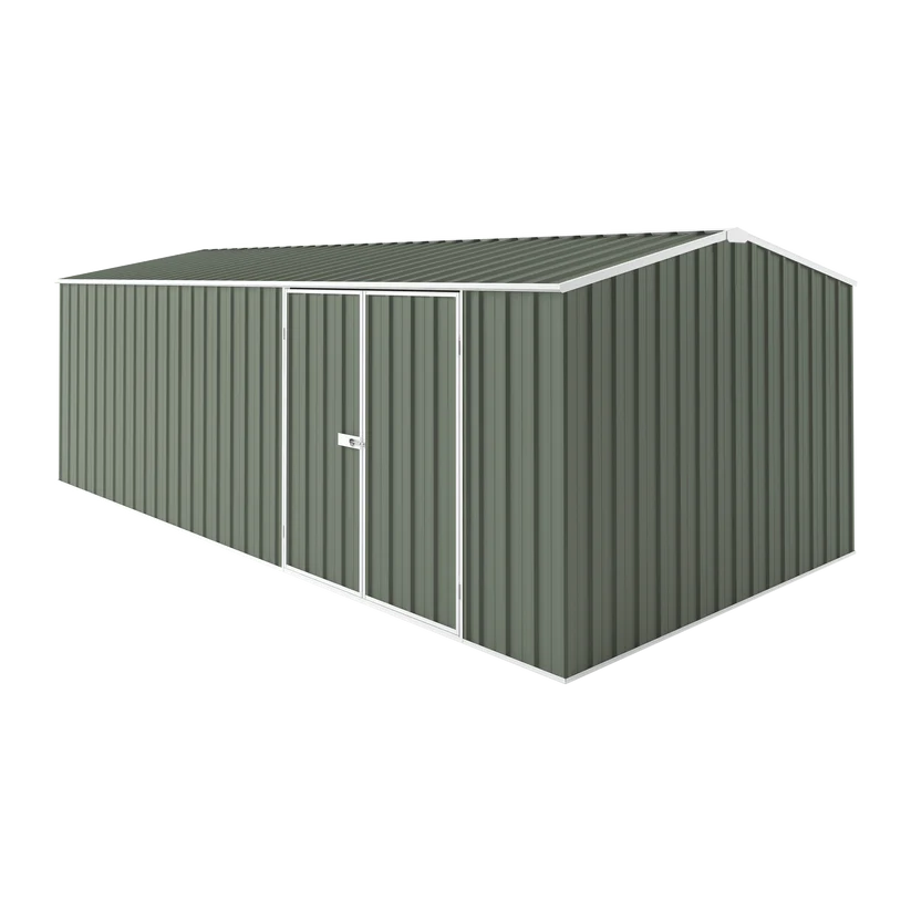 Workshop 6.0x3.0x1.8-2.1 with extra height option  gable Roof Double hinged doors *Colour supplied, delivery and installation usually installed in 7 DAYS (Copy) (Copy)