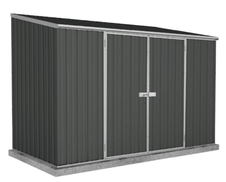 3.0m x 1.52m x 1.8-2.06 Double hinged door in Monument INSTALL WITHIN 7 DAYS with H4 timberbase option