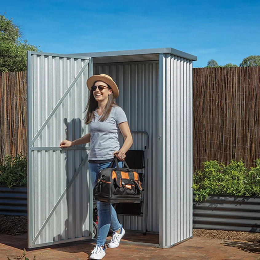 *SPECIAL* Gardenshed 1.5 x 0.76 x 1.9 *Zinc *Flat Roof *Supplied,delivery and installation within 7 days