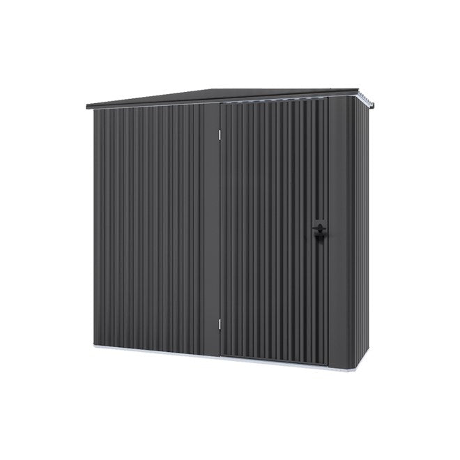Gardenshed 2.21m x 0.77m x 1.8m-1.95m Hinged door Gable Roof supplied , Delivery and installation Colours